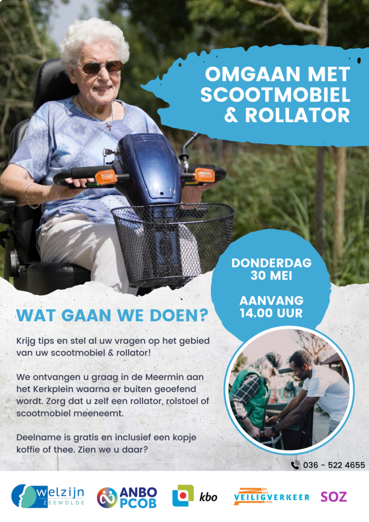 Omgaan met scootmobiel en rollator